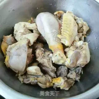 Make Corn chicken soup step 1