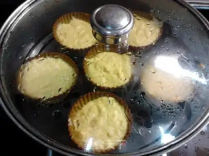 Make Fresh corn evaporation cake step 7