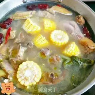 Make Corn chicken soup step 3