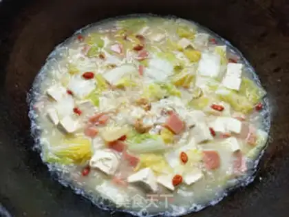 Make Bean curd soup step 8