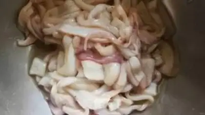 Make Spicy squid silk step 0