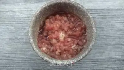 Make Tore the eggplant with the last hand step 3