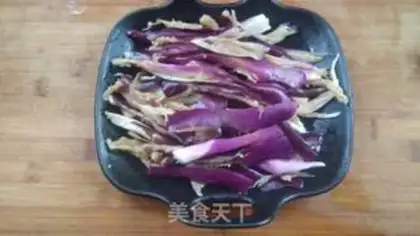 Make Tore the eggplant with the last hand step 6