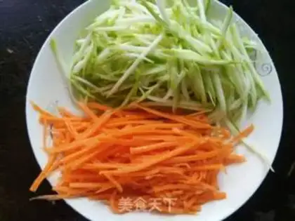 Make Double silk fried meat step 1