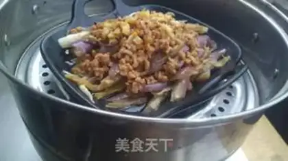 Make Tore the eggplant with the last hand step 10