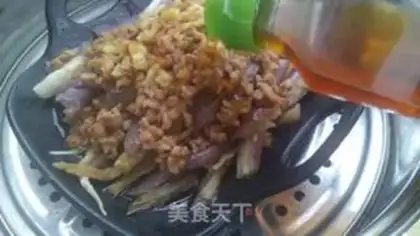 Make Tore the eggplant with the last hand step 11