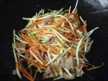 Make Double silk fried meat step 7