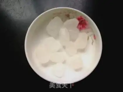 Make Red potato green bean congee step 0