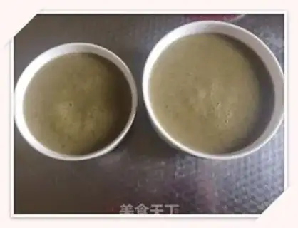 Make Ice and green bean sand step 3