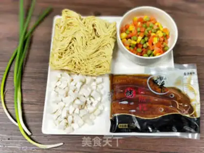 Make eel sauce noodles step 0
