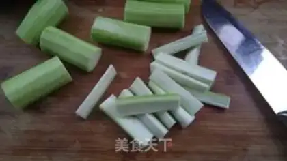 Make Garlic fan silk melon step 3