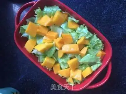 Make Mango potato cold plate step 3