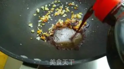Make Garlic fan silk melon step 8