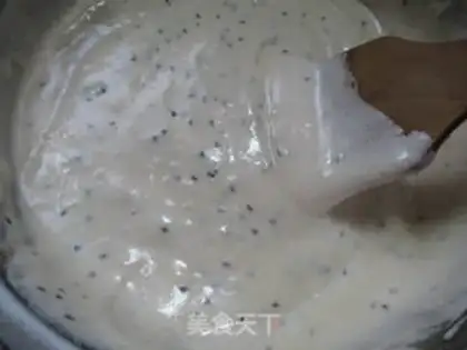 Make Steam sesame cake step 6