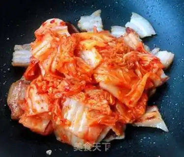 Make Five flowers and spicy cabbage step 6