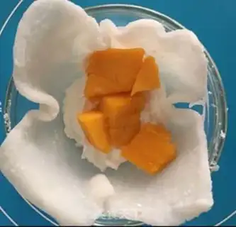 Make Mango Snowmen step 3