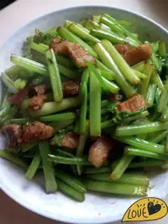 Make Celery fried meat step 6