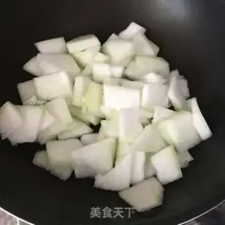 Make Shrimp-skin-burning melon step 1