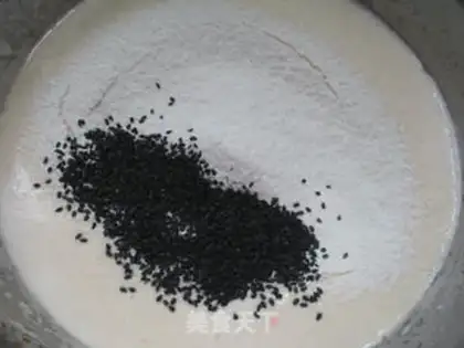 Make Steam sesame cake step 3