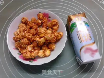 Make Caramel corn milk step 0
