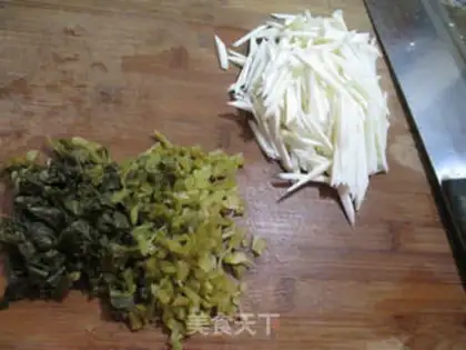 Make Snow pickles and duck eggs step 1