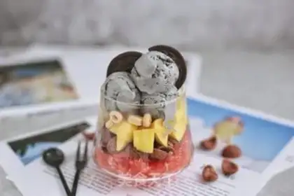 Make Sesame ice cream step 10