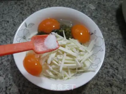 Make Snow pickles and duck eggs step 5