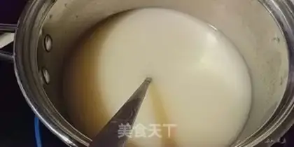 Make Mango pudding step 1