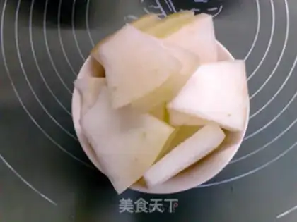 Make ♪ A pickle of rice and melon soup ♪ step 4