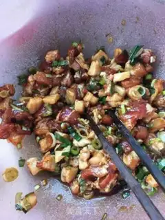 Make Roast bean buns step 4