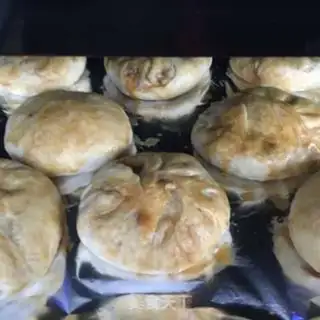 Make Roast bean buns step 20