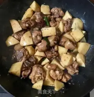 Make Potato chicken step 3