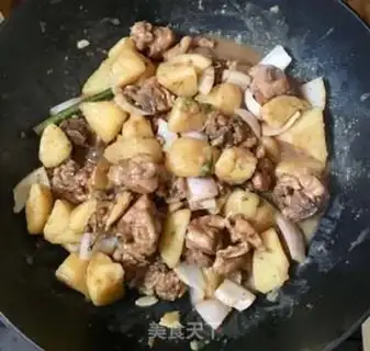 Make Potato chicken step 5