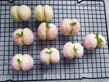 Make Peach cookies step 12