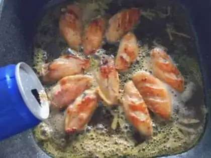 Make Coke chicken wings step 4
