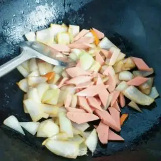 Make Onion carrots for ham step 4
