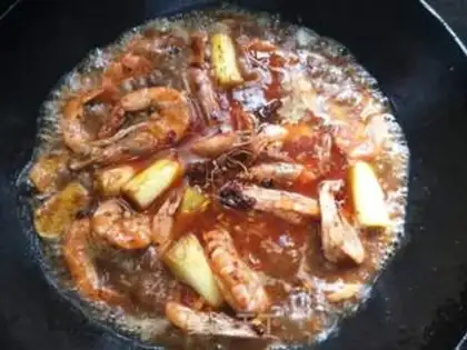 Make Spicy shrimp step 4