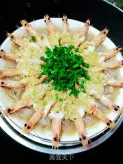 Make Garlic fan shrimp step 11