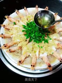Make Garlic fan shrimp step 12