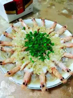 Make Garlic fan shrimp step 13