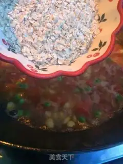 Make Cream shrimp oatmeal step 7