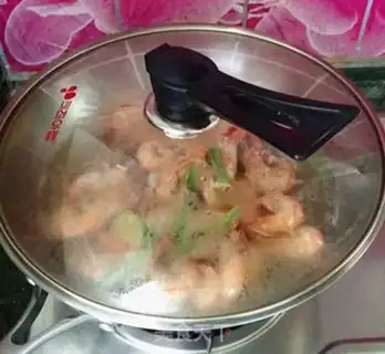 Make Burning to shrimp step 4