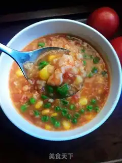 Make Cream shrimp oatmeal step 9