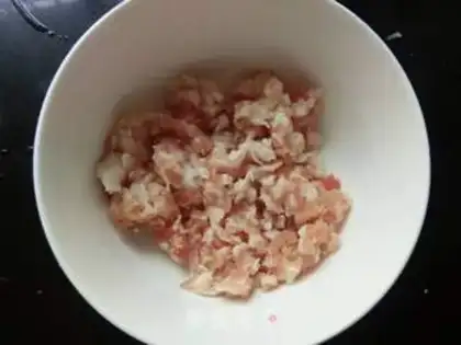 Make Meat sausage and rice powder step 4