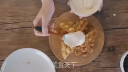 Make Pearl milk and eggs step 21