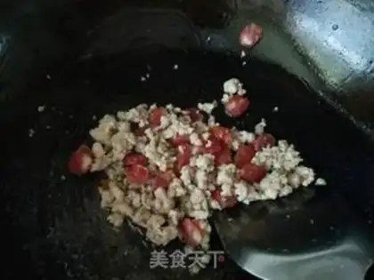 Make Meat sausage and rice powder step 9