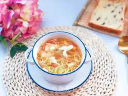 Make Cod melon noodles step 10