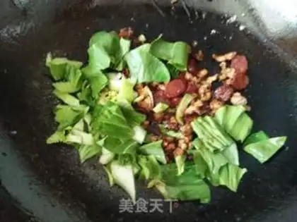 Make Meat sausage and rice powder step 11