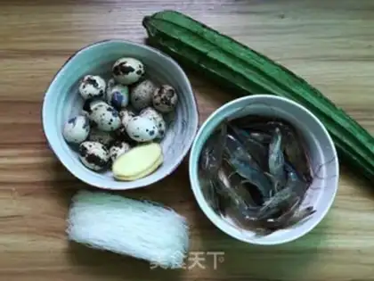 Make Shrimp fans out of quail balls step 0