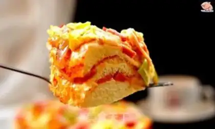 Make Pizza bread step 11